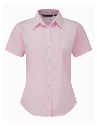 PRE-PR302-Womens Poplin Short Sleeve Blouse