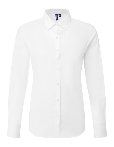 PRE-PR303-Women’s Long Sleeve ‘Recyclight’ Poplin Shirt