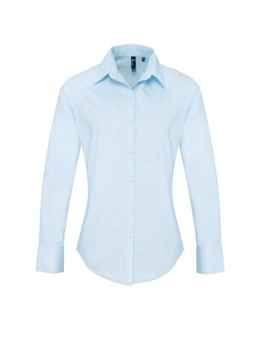 PRE-PR307-Chemise à manches longues en popeline Supreme Femme