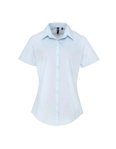 PRE-PR309-Chemise à manches courtes en popeline Supreme Femme