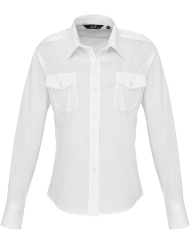 PRE-PR310-Womens Long Sleeve Pilot Shirt