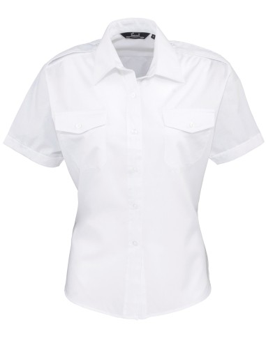 PRE-PR312-Womens Pilot Shirt Short Sleeve