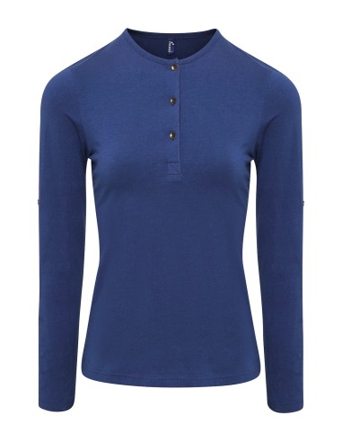 PRE-PR318-Womens Long-John Roll Sleeve Tee