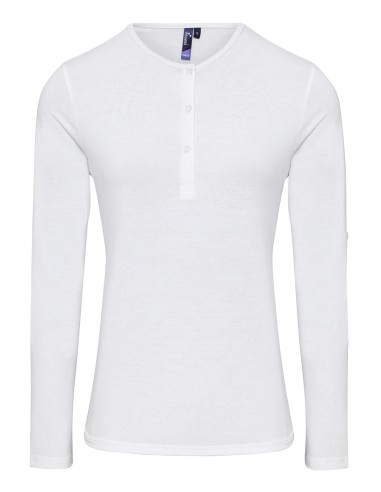 PRE-PR318-Womens Long-John Roll Sleeve Tee