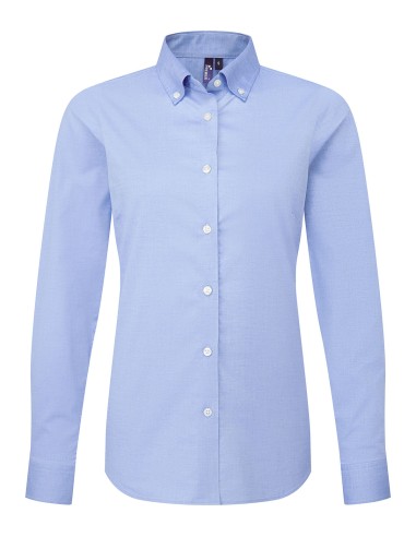 PRE-PR384-Chemisier Oxford Supreme à manches longues pour femme