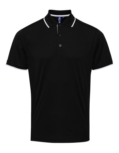 PRE-PR618-Mens Contrast Coolchecker® Polo
