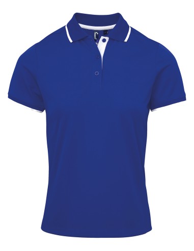 PRE-PR619-Womens Contrast Coolchecker® Polo