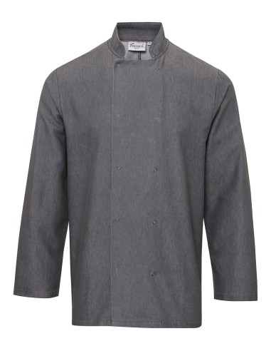 PRE-PR660-Denim Chefs Jacket