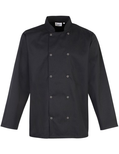 PRE-PR665-Chefs Long Sleeve Stud Jacket