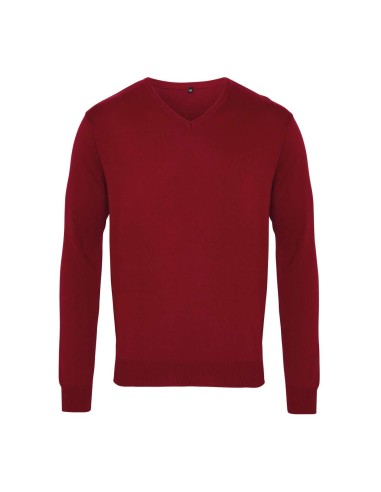 PRE-PR694-Mens V-Neck Knitted Sweater