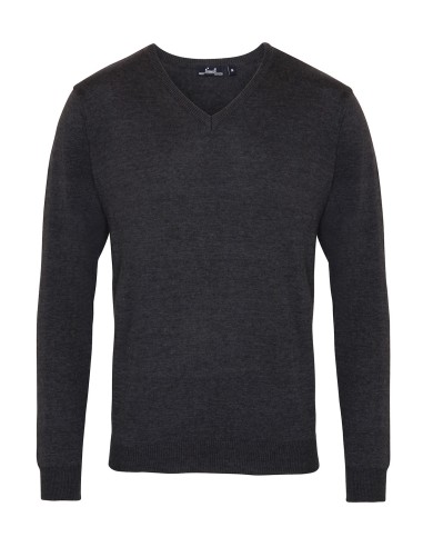 PRE-PR694-Mens V-Neck Knitted Sweater