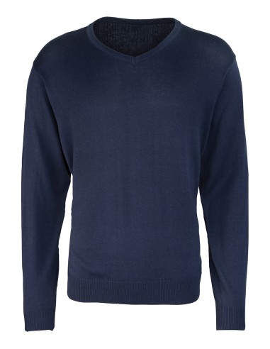 PRE-PR694-Mens V-Neck Knitted Sweater