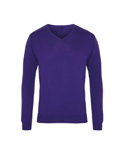 PRE-PR694-Mens V-Neck Knitted Sweater