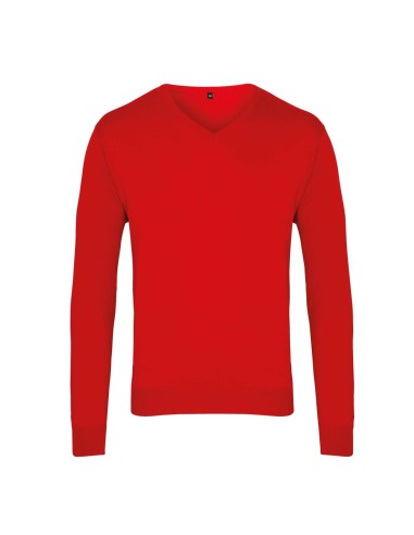 PRE-PR694-Mens V-Neck Knitted Sweater