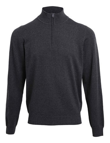 PRE-PR695-Sweat en tricot 1/4 zip