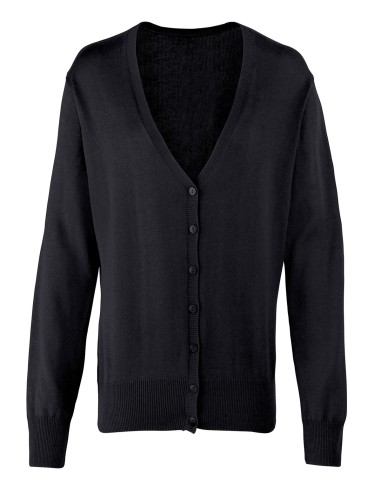 PRE-PR697-Womens Button Through Knitted Cardigan