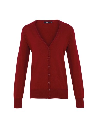 PRE-PR697-Womens Button Through Knitted Cardigan