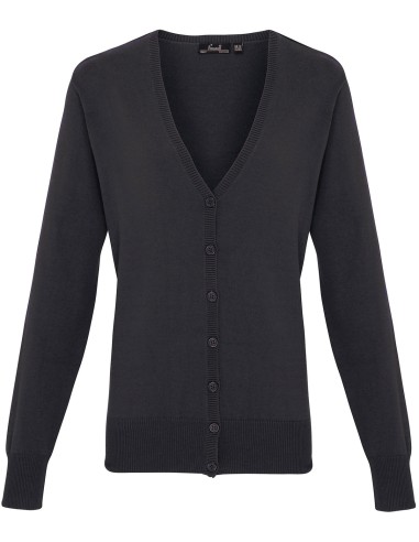 PRE-PR697-Womens Button Through Knitted Cardigan