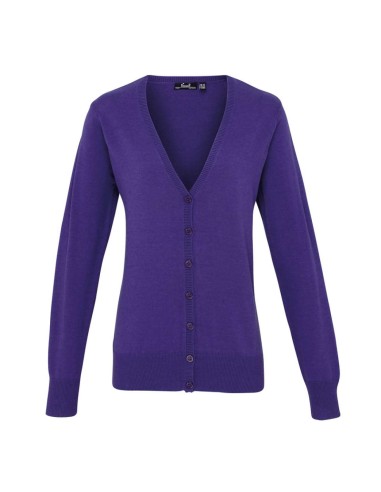 PRE-PR697-Womens Button Through Knitted Cardigan