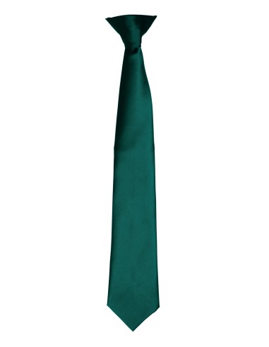 PRE-PR755-Cravate à clip en satin Colours""