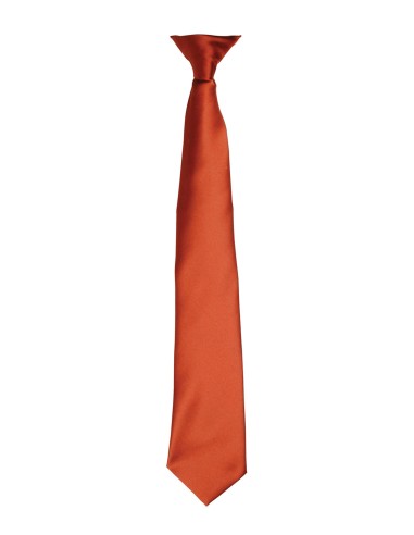 PRE-PR755-Cravate à clip en satin Colours""