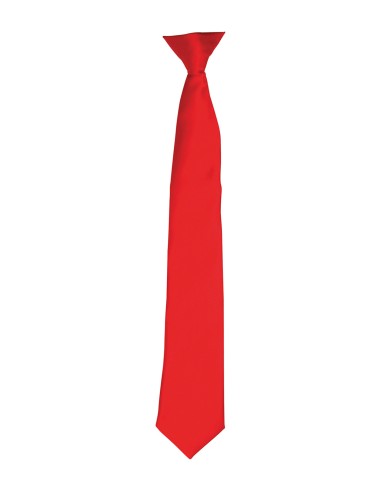 PRE-PR755-Cravate à clip en satin Colours""