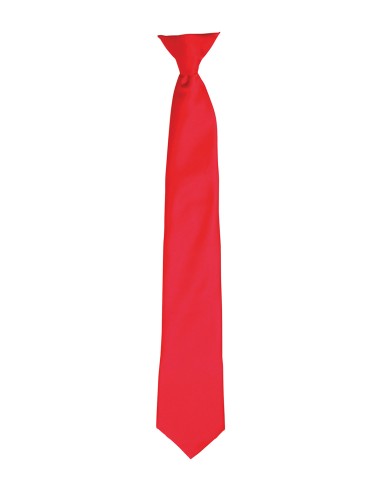 PRE-PR755-Cravate à clip en satin Colours""