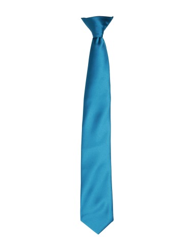 PRE-PR755-Cravate à clip en satin Colours""