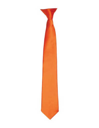 PRE-PR755-Cravate à clip en satin Colours""