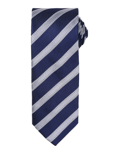 PRE-PR783-Cravate à motif rayé gauffré