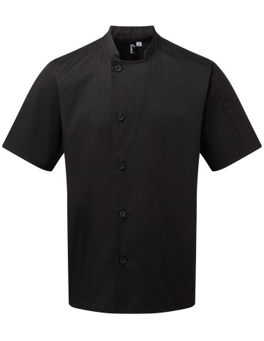 PRE-PR900-Essential Short Sleeve Chefs Jacket