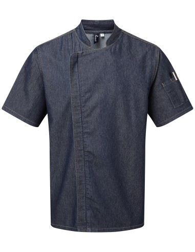 PRE-PR906-Chefs Zip-Close Short Sleeve Jacket