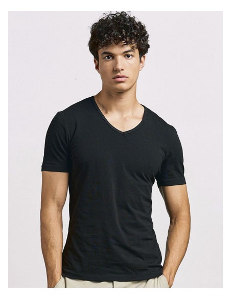 PRM-3082-Mens Slim Fit V-Neck-T