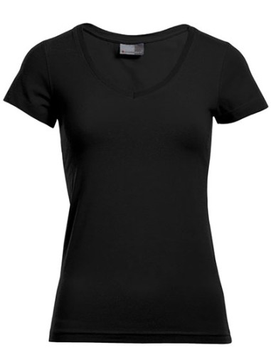 PRM-3086-Womens Slim Fit V-Neck-T