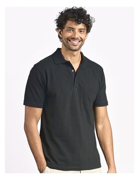 PRM-4100-Mens Heavy Polo Pocket