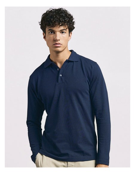 PRM-4600-Mens Heavy Polo Long Sleeve