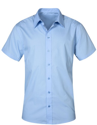 PRM-6300-Mens Poplin Shirt Short Sleeve