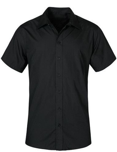 PRM-6300-Mens Poplin Shirt Short Sleeve