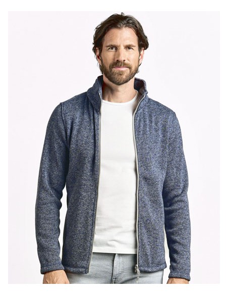 PRM-7720-Mens Knit Fleece Jacket C+