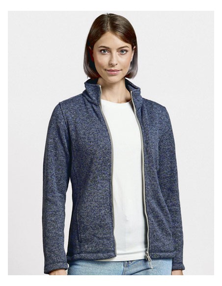 PRM-7725-Womens Knit Fleece Jacket C+