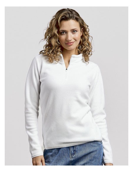 PRM-7925-Womens Recycled Fleece Troyer