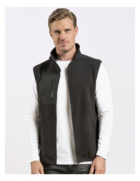 PRM-7940-Mens Canvas Fleece Vest