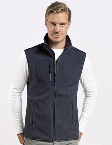 PRM-7940-Mens Canvas Fleece Vest