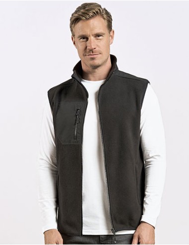 PRM-7940-Mens Canvas Fleece Vest