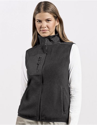 PRM-7945-Womens Canvas Fleece Vest