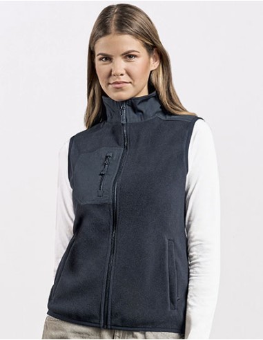 PRM-7945-Womens Canvas Fleece Vest