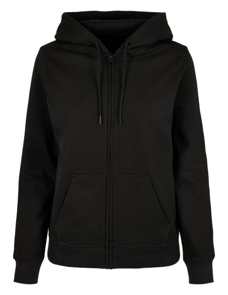 B-BB009-Ladies Basic Zip Hoody