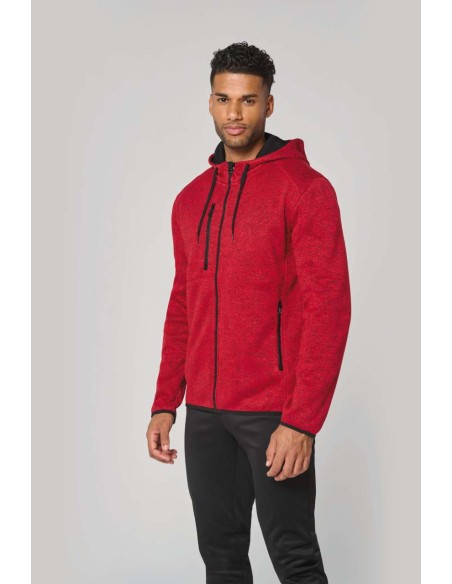 PRO-PA365-MEN'S HEATHER HOODED JACKET