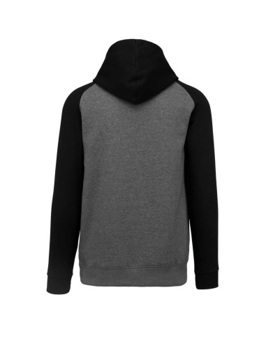 PRO-PA370-KIDS' TWO-TONE HOODED SWEATSHIRT