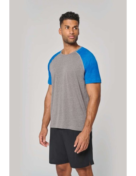 PRO-PA4010-ADULT TRIBLEND TWO-TONE SPORTS SHORT-SLEEVED T-SHIRT